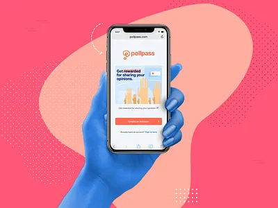 Hello Dribbble 👋 branding mockup pollpass sign in