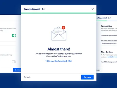 Sign Up Interface clean form icon illustration interface modal progress sign up sketch steps ui wizard