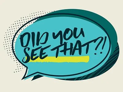 "Did You See That?!" Logo Concept brand branding culture fandom identity pop show