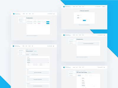 SBM User Account clean design home homepage landing learning ui ux website