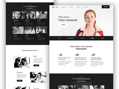 Marketplace - Institut Home agency black black white institute minimalist model modern white