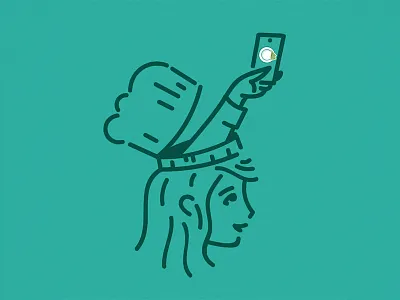 CurEat Chef GIF animation chef eat food gif monoline phone travel