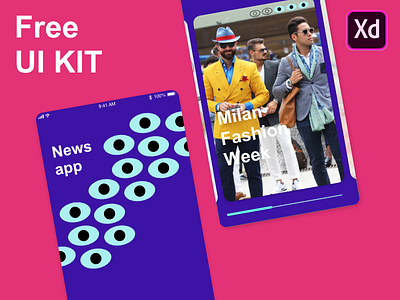 UI Kit – freebie adobexd app color design free fun ios kit ui wireframe