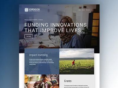 Sorenson Impact Foundation css html web design wordpress
