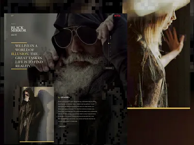 Netflix - Black Mirror Exploration black mirror dark exploration microsite moody netflix web