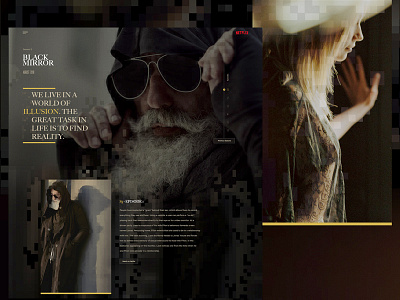 Netflix - Black Mirror Exploration black mirror dark exploration microsite moody netflix web