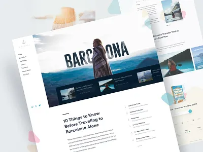 Travel Blog | Website Design 2018 clean website design landing page minimal design news travel blog