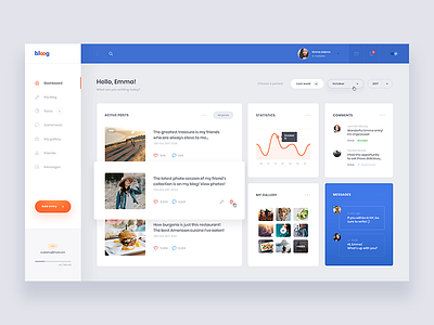 Blog - Dashboard blog concept dashboard ui ux web webdesign