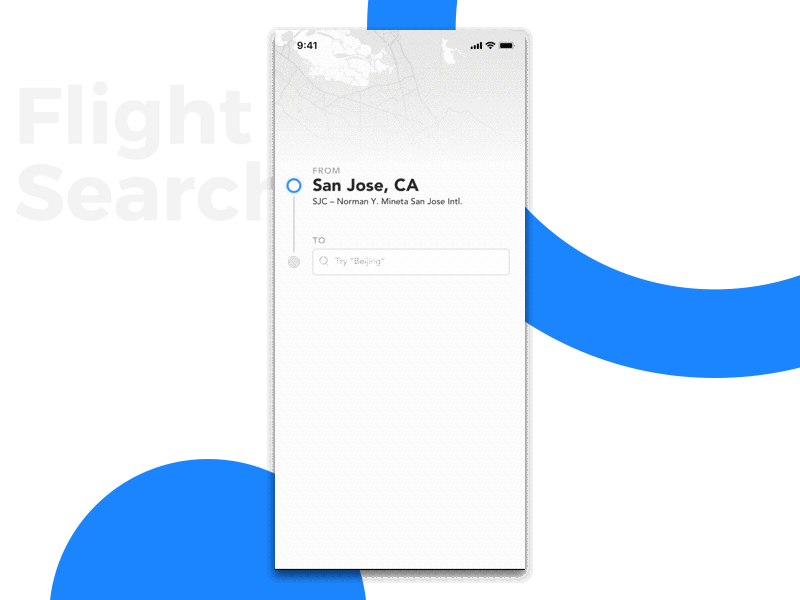 Daily UI 068: Flight Search app design daily ui daily ui 68 daily ui challenge dailyui dailyuichallenge flight search flightsearch ios iphone mobile ui