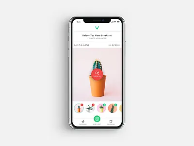 Plant Watering App app cactus mobile app plants ui water water schedule watering app watering plants