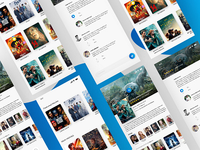 Online Cinema App app cinema color ios mobile ui ux