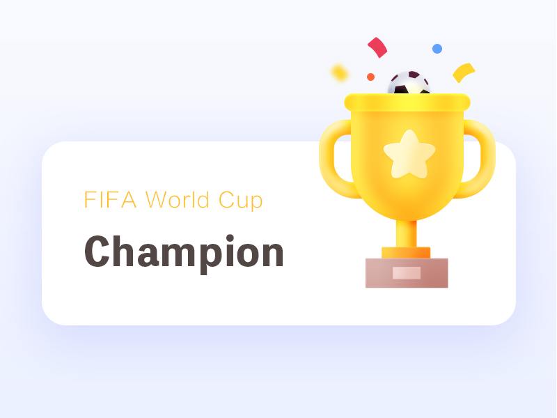 Example of France is the champion