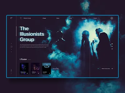Illusion - Website illusion magic responsive screen sketch smoke ui visual website