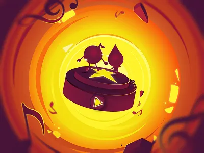 Loading Page game illustration load loading magnifier monster music poster web