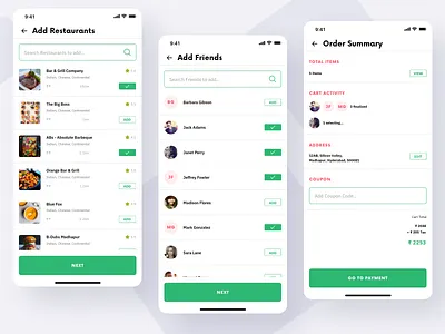 Foodie App app design food foodie mobile ui ux