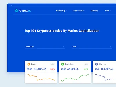 Cryptocurrency bitcoin blockchain cryptocurrency design exchange fintech flat ico market trading ui ux