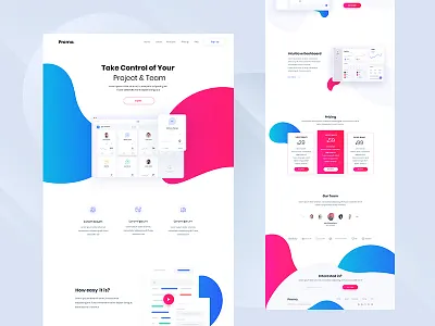 Landing Page clean design experience homepage interface landing page ui user ux web website