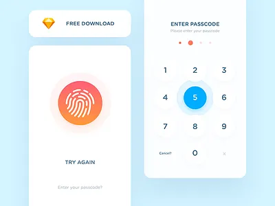 Keypad - SketchApp Freebie download freebie keypad passcode password resource sketch sketch download sketchapp ui ux