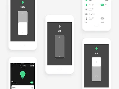 Philips Hue smart light integration and controls control electricity house hue integration iot lights smart home ui