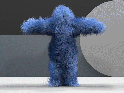 Hairy Dancer cinema4d dance dancer hair hairy