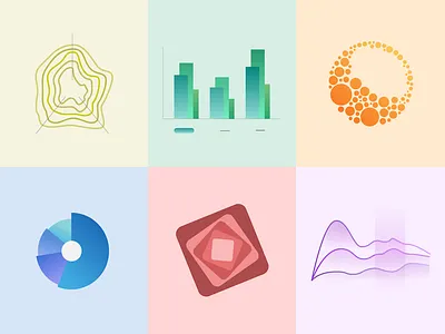 Data Visualization Concepts business data gradient graph graphic graphic design infographic shapes ui visualization