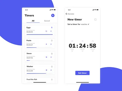 Daily UI #014 - Coundown timer 014 blue countdown counter daily ui dailyui iphonex minimal mobile