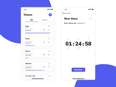 Daily UI #014 - Coundown timer 014 blue countdown counter daily ui dailyui iphonex minimal mobile