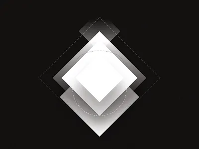 Basic Geometric Shapes Light Exploration - 4 Close View dark geometric gradient grunge light noise shapes wallpaper