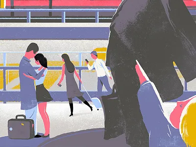 Personal Artwork "Eurostar" _Close up illustration