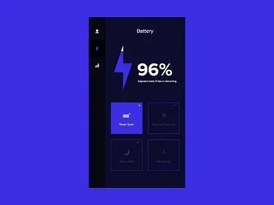 Daily UI 007 - Settings blue daily ui dark flat minimal quincy user interface