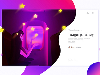 Journey color illustration journey ui web