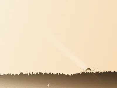 Stand animation clean color design geometric gradient illustration light minimal shadow simple texture