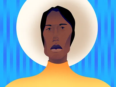 The Woman art character character design color draw editorial feminisim illustration mascot ui uiux web design