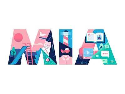 Mia 2nd Birthday baby birthday characters cute daughter fancy flat illustration miguelcm