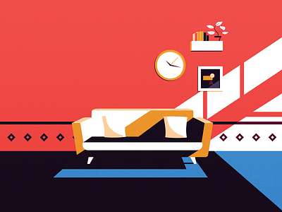 Illustration #1 2d colors flat graphic illustration vector
