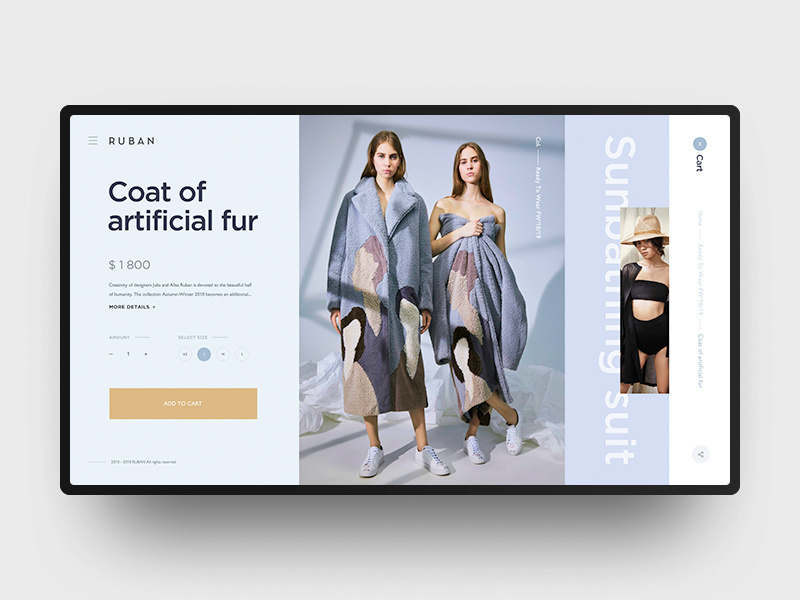 Example of Ruban Website Redesign