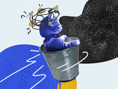 Leave OR Stay in a job?! choice collage decision editorial illustration job leave leave or stay space stay