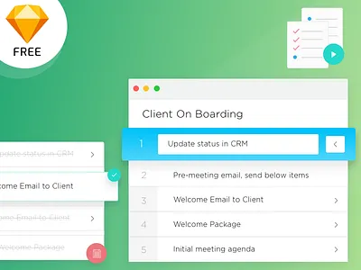 Create Procedure Documents boarding clean dribbble free freebie invision muzli playoff sketchapp template ui