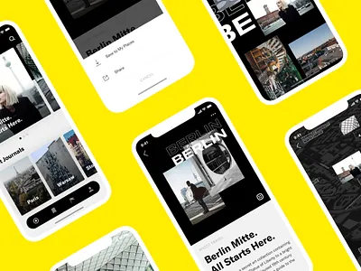 City Journal App app gallery iphonex photos raw simple styleguide travel ui ux