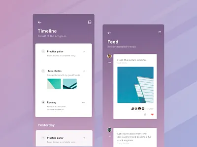 Color exploration #29/100 color concert gradient photo timeline ui ux