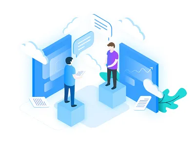 AltoStack – Cloud Consulting Illustation cloud consultancy devops illustration isometric ui ux