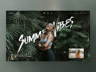 Summer Vibe design girl green header image summer tree ui vibes