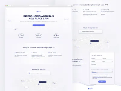 Algolia New Places API geo location map places search