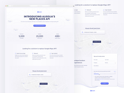 Algolia New Places API geo location map places search