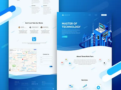 tech startup web design app banner design header landing sketch ui ux