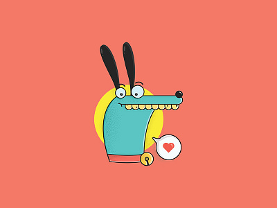 Coyote | Cartoon Illustration animal cartoon character colors cool coyote design funny graphic design illustration minimal print