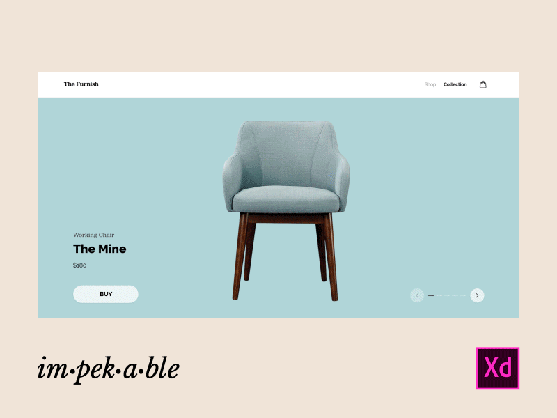 Ecommerce Furniture Store Website Design adobe adobe xd adobepartner animation download free furniture gif madewithadobexd ui ux xd