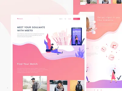 Dating app case study app case study dating app dating ui icons illustration love mobile ui user interface ux web