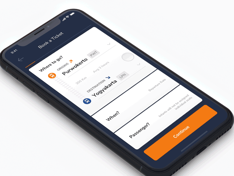 Train Ticket Booking animation app apps booking ios iphone ixd principle ticket train ui ux