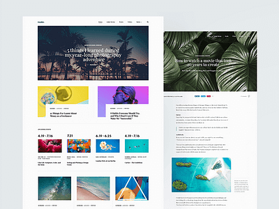 Blog * Magazine * Post banner blog eclectic grid header magazine post theme tropical web wordpress